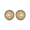 Thumbnail Image 2 of Le Vian Opal Stud Earrings 1 ct tw Diamonds 14K Honey Gold