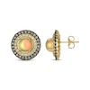 Thumbnail Image 3 of Le Vian Opal Stud Earrings 1 ct tw Diamonds 14K Honey Gold