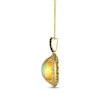 Thumbnail Image 2 of Le Vian Oval-Cut Opal Necklace 1/2 ct tw Diamonds 14K Honey Gold 20&quot;