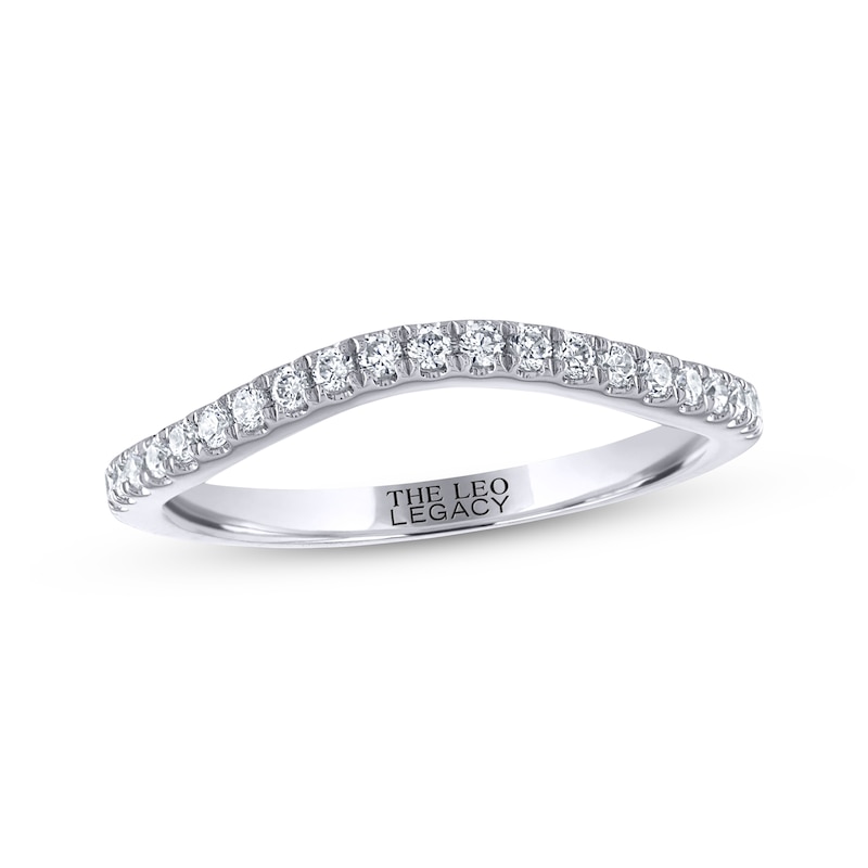 Main Image 1 of THE LEO Legacy Lab-Grown Diamond Wedding Band 1/4 ct tw 14K White Gold