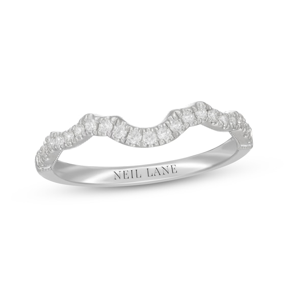 Neil Lane Diamond Contour Wedding Band 1/4 ct tw 14K White Gold