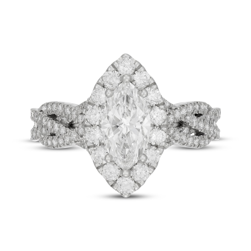 Neil Lane Artistry Marquise-Cut  Lab-Grown diamond Engagement Ring 2 ct tw 14K White Gold