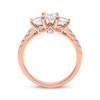 Thumbnail Image 2 of Princess-Cut Diamond Three-Stone Engagement Ring 1-1/2 ct tw 14K Rose Gold