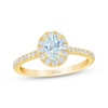 Thumbnail Image 0 of THE LEO First Light Diamond Oval & Round-Cut Engagement Ring 3/4 ct tw 14K Yellow Gold