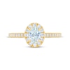 Thumbnail Image 2 of THE LEO First Light Diamond Oval & Round-Cut Engagement Ring 3/4 ct tw 14K Yellow Gold