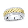 Thumbnail Image 1 of Men’s Diamond Wedding Band 1/4 ct tw 10K Two-Tone Gold