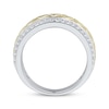 Thumbnail Image 2 of Men’s Diamond Wedding Band 1/4 ct tw 10K Two-Tone Gold