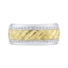 Thumbnail Image 3 of Men’s Diamond Wedding Band 1/4 ct tw 10K Two-Tone Gold