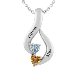 Birthstone Couple's Necklace