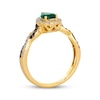 Thumbnail Image 2 of Le Vian Chocolate Twist Emerald Ring 1/3 ct tw Diamonds 14K Honey Gold