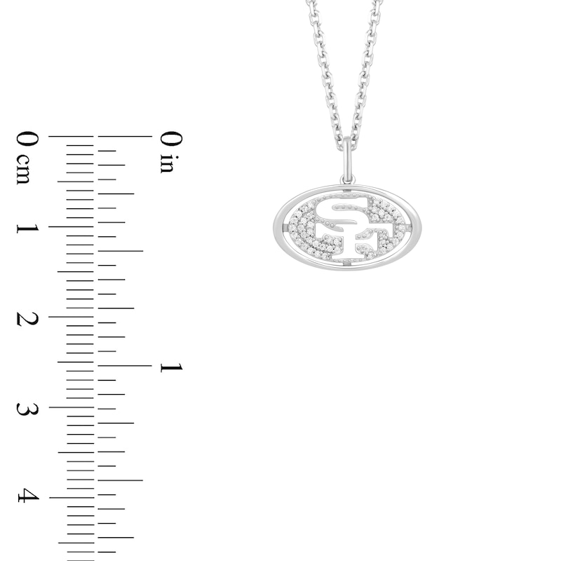 True Fans San Francisco 49ers 1/20 CT. T.W. Diamond Vertical