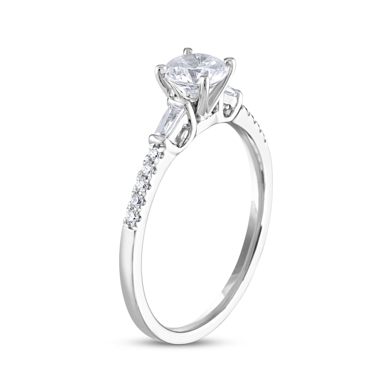 Main Image 2 of Round-Cut Diamond Engagement Ring 3/4 ct tw 14K White Gold