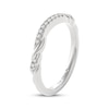 Thumbnail Image 2 of THE LEO Diamond Wedding Band 1/10 ct tw 14K White Gold