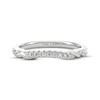 Thumbnail Image 3 of THE LEO Diamond Wedding Band 1/10 ct tw 14K White Gold