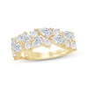 Thumbnail Image 1 of Monique Lhuillier Bliss Pear-Shaped & Round-Cut Lab-Grown Diamond Anniversary Ring 2 ct tw 18K Yellow Gold