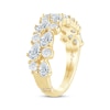 Thumbnail Image 2 of Monique Lhuillier Bliss Pear-Shaped & Round-Cut Lab-Grown Diamond Anniversary Ring 2 ct tw 18K Yellow Gold