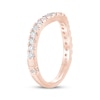 Thumbnail Image 1 of Monique Lhuillier Bliss Lab-Created Diamond Contour Anniversary Ring 1/2 ct tw 18K Rose Gold