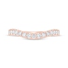 Thumbnail Image 3 of Monique Lhuillier Bliss Lab-Created Diamond Contour Anniversary Ring 1/2 ct tw 18K Rose Gold