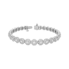 Thumbnail Image 1 of Multi-Diamond Octagon Link Tennis Bracelet 5 ct tw 14K White Gold 7&quot;