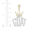 Thumbnail Image 2 of Men's Diamond GOAT with Crown Charm 3/4 ct tw 10K Yellow Gold