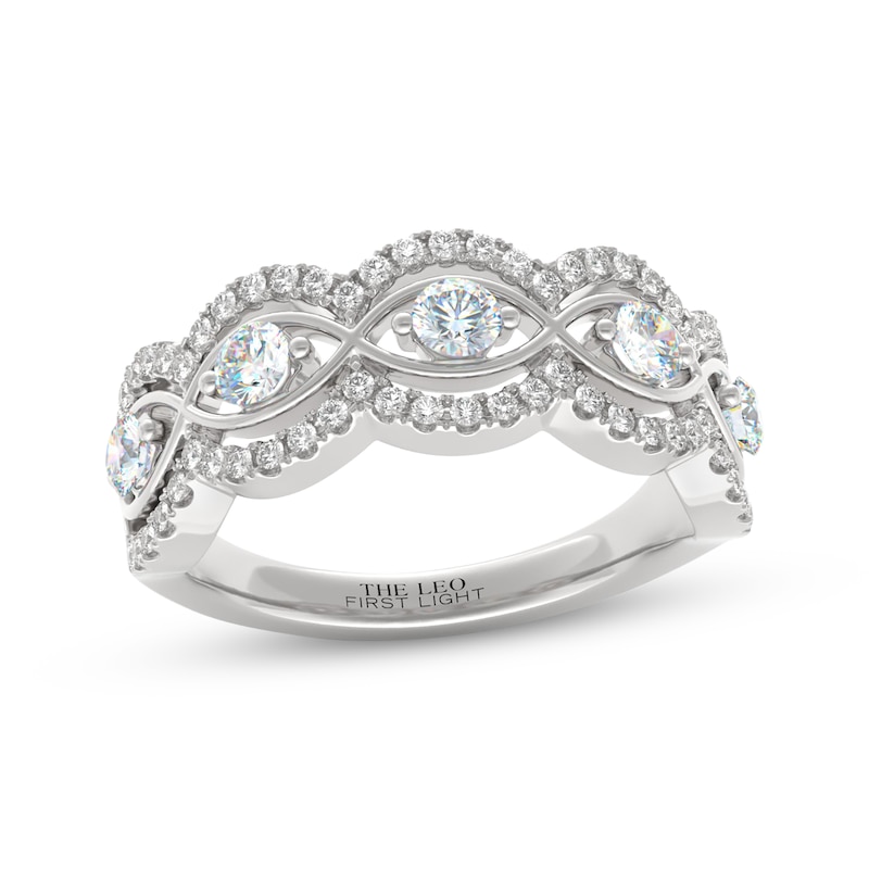 Main Image 1 of THE LEO First Light Diamond Anniversary Ring 3/4 ct tw 14K White Gold