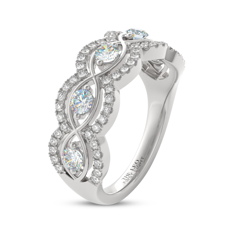 Main Image 2 of THE LEO First Light Diamond Anniversary Ring 3/4 ct tw 14K White Gold