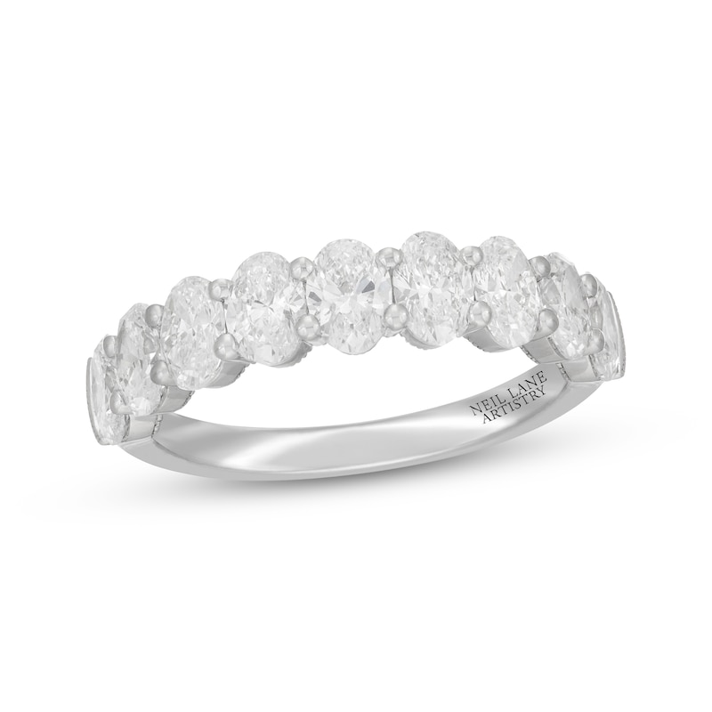 Neil Lane Artistry Oval-Cut  Lab-Grown diamond Anniversary Ring 2 ct tw 14K White Gold