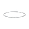 Thumbnail Image 0 of Diamond Station Flex Bangle Bracelet 1/8 ct tw Sterling Silver