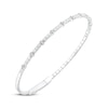 Thumbnail Image 1 of Diamond Station Flex Bangle Bracelet 1/8 ct tw Sterling Silver