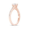 Thumbnail Image 1 of Pear-Shaped Diamond Halo Engagement Ring 1/2 ct tw 14K Rose Gold