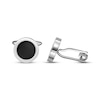 Thumbnail Image 2 of Men's Black Epoxy Cufflinks Stainless Steel