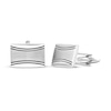 Thumbnail Image 0 of Rectangle Cufflinks Stainless Steel & Black Epoxy