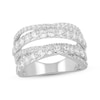 Thumbnail Image 1 of Lab-Grown Diamonds by KAY Crossover Fashion Ring 2 ct tw 10K White Gold