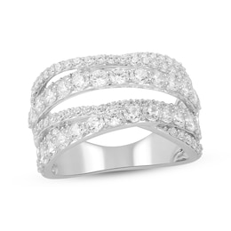 KAY Lab-Grown Diamonds Crossover Fashion Ring 2 ct tw 10K White Gold