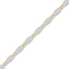 Thumbnail Image 2 of Diamond Boat Link Bracelet 3 ct tw 10K Yellow Gold 7&quot;