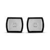 Thumbnail Image 2 of Diamond Accent Cufflinks Stainless Steel & Black Ion Plating