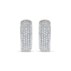 Thumbnail Image 2 of Men's Diamond Inside-Out Huggie Hoop Earrings 3/4 ct tw 10K Yellow Gold