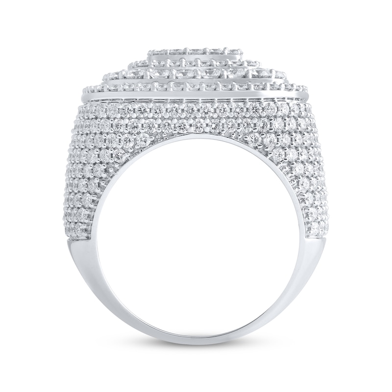 Main Image 3 of Men's Lab-Grown Diamonds by KAY Cushion-Top Diamond Ring 5-3/4 ct tw 10K White Gold