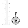 Thumbnail Image 3 of Black Diamond Soccer Ball Charm 1/4 ct tw Sterling Silver