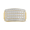 Thumbnail Image 3 of Lab-Grown Diamonds by KAY Men's Multi-Row Rectangle Ring 2 ct tw 10K Yellow Gold