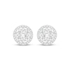 Thumbnail Image 2 of Lab-Grown Diamonds by KAY Flower Halo Stud Earrings 1-1/4 ct tw 10K White Gold