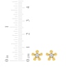 Thumbnail Image 5 of Diamond Solitaire Flower Stud Earrings 1/10 ct tw 10K Yellow Gold (I/I2)