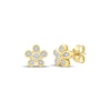 Thumbnail Image 1 of Diamond Flower Stud Earrings 1/10 ct tw 10K Yellow Gold