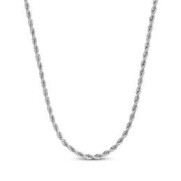 Rope Chain Necklace 6mm Solid Stainless Steel 22&quot;