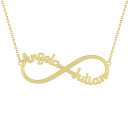 Infinity Nameplate Necklace