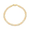 Thumbnail Image 0 of Solid Diamond-Cut Valentino Chain Bracelet 4.9mm 14K Tri-Tone Gold 7.5"