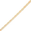 Thumbnail Image 1 of Solid Diamond-Cut Valentino Chain Bracelet 4.9mm 14K Tri-Tone Gold 7.5"