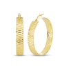 Thumbnail Image 0 of Italian Brilliance Diamond-Cut Inside-Out Hoop Earrings 14K Yellow Gold 30mm