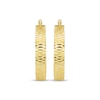 Thumbnail Image 1 of Italian Brilliance Diamond-Cut Inside-Out Hoop Earrings 14K Yellow Gold 30mm