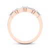 Thumbnail Image 4 of Baguette & Round-Cut Diamond Anniversary Ring 1/4 ct tw 14K Rose Gold